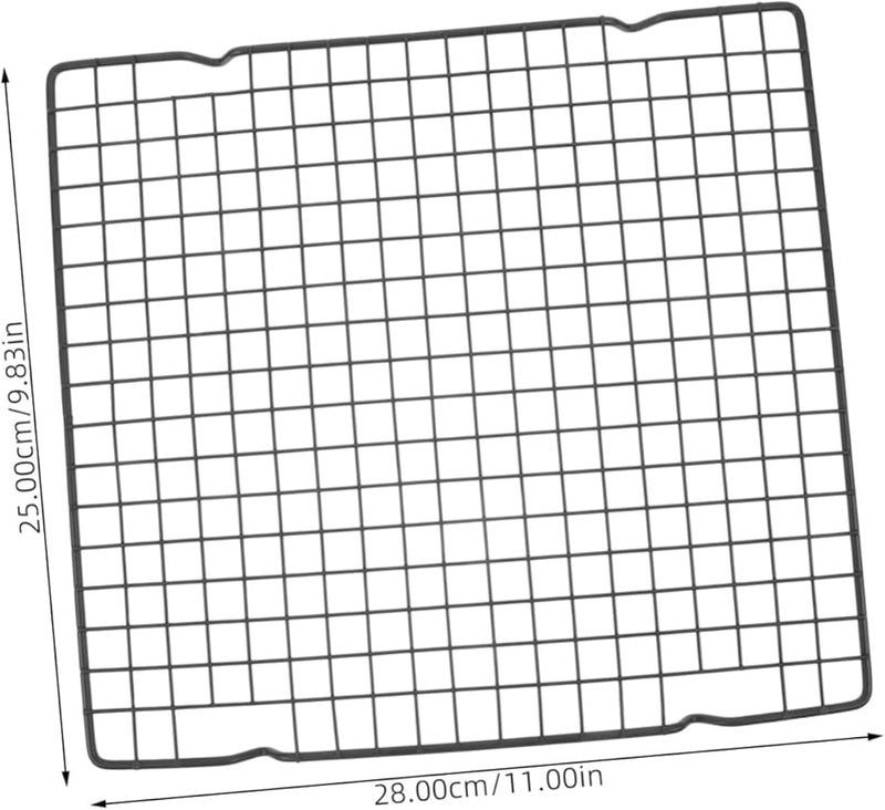 رف شواية الفرن الثقيل 28x25 سم متعدد الاستخدامات رف الخبز والتبريد سهل التنظيف - Image 2